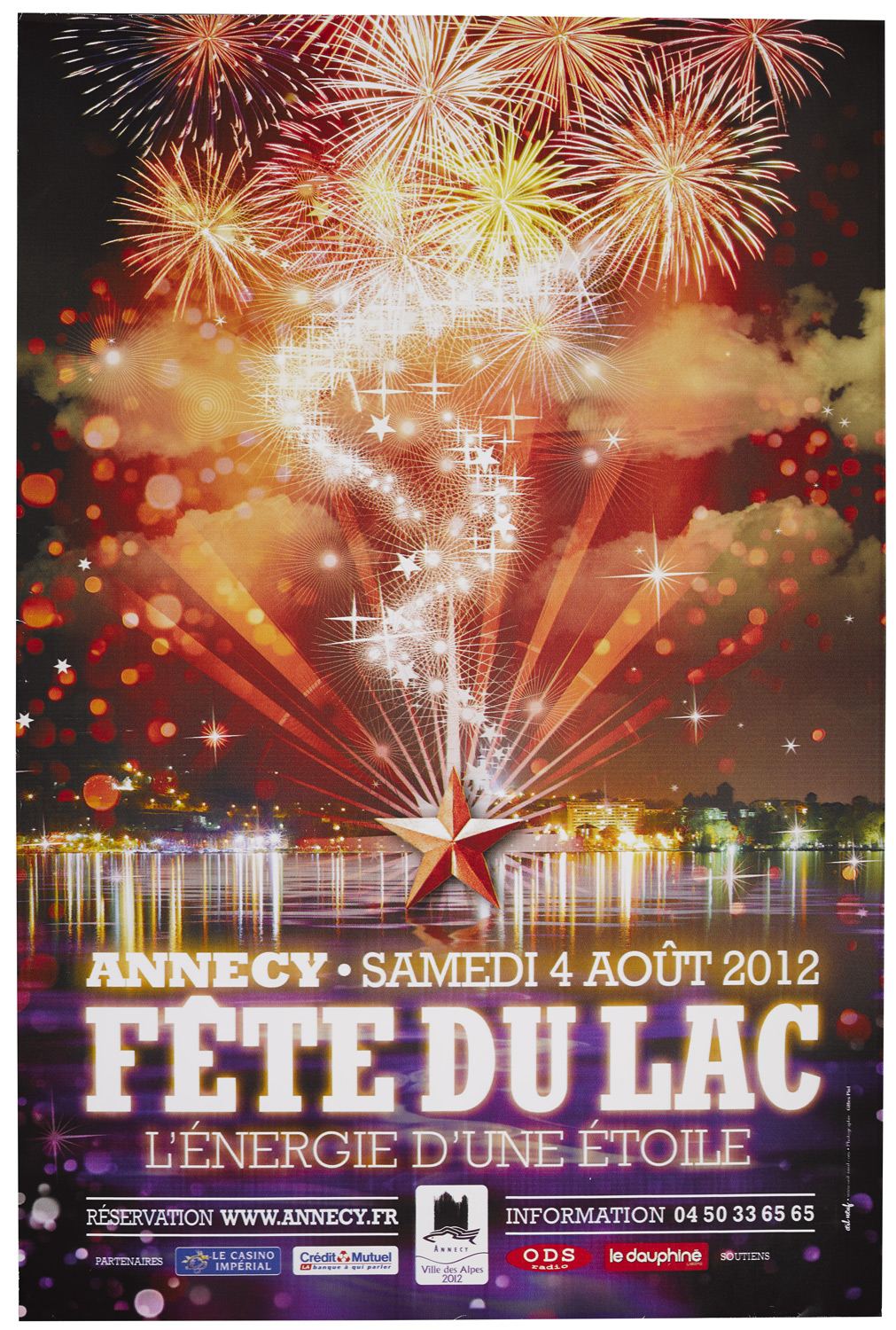 Affiche Fête du Lac 2012
